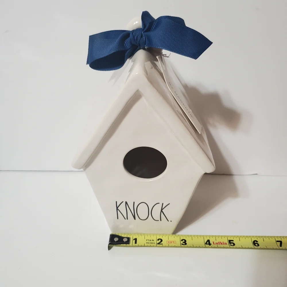 1, New Rae Dunn KNOCK birdhouse - Picture 5 of 13